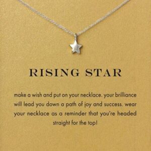Rising Star Necklace Silver Tone